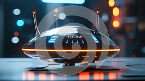 connectivity futuristic style replicating router