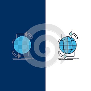 Connectivity, global, internet, network, web Flat Color Icon Vector