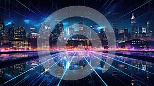 connectivity network digital background