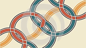 Connectivity Network with Geometric Node Pattern vector design Generative AI