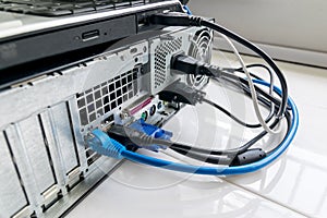 Connectivity of notebook and PC.