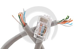 Connector with broken cable.