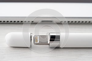 Connector for charging tablet pen