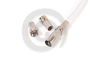 Connectors for TV coaxial cable