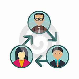 Connnections icon vector image.