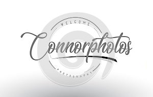 Connor Personal Photography Logo Design with Photographer Name.