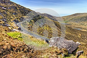 Conor Pass in Dingle, Ireland. photo