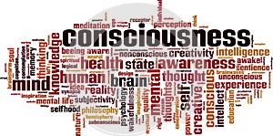 Consciousness word cloud