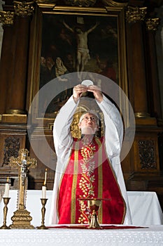 Consecration during catholic mass