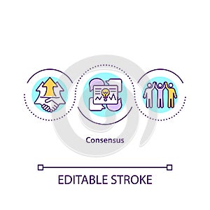 Consensus concept icon