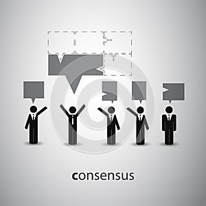 Consensus - Speech Bubble Concept