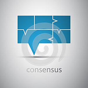 Consensus - Speech Bubble Concept