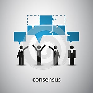 Consensus - Speech Bubble Concept