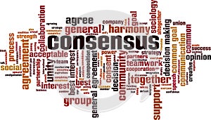 Consensus word cloud
