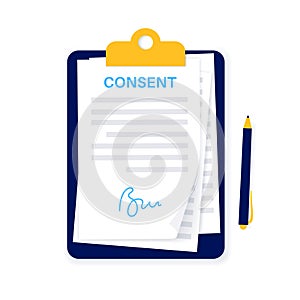 Consent form document