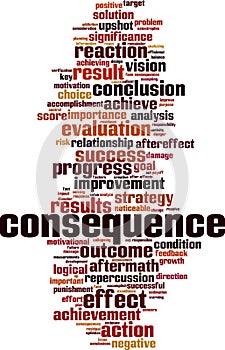 Consequence word cloud