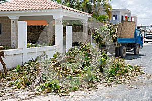 Consequences of Hurricane Fiona. Dominican Republic. Punta cana.