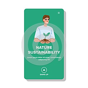 conservation nature sustainability vector