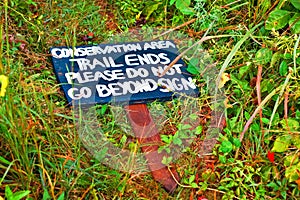 Conservation Sign