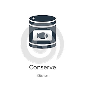 Conserve icon vector. Trendy flat conserve icon from kitchen collection isolated on white background. Vector illustration can be