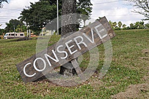 Conserve Sign