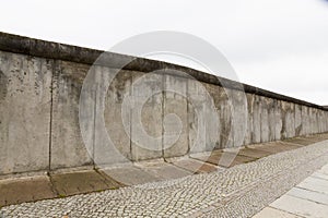 Conserved ruins of the Berlin wall