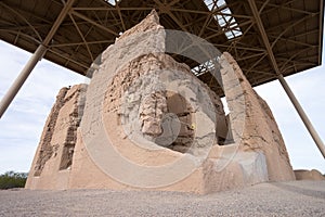 The conserved structure of the casa grande adobe ruins