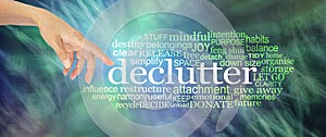 Consider Clutter Clearing Word Cloud