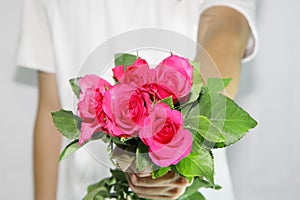 Consign the roses to you.