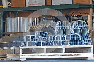 Consignment of Flashing on Loading dock for delivery photo