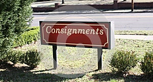 Consignment Shop Sign