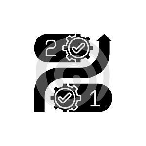 Consistency black glyph icon