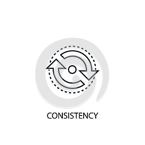 Consistency concept line icon. Simple photo