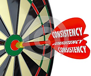 Consistency Dependable Reliable Perfect Score Dart Board photo