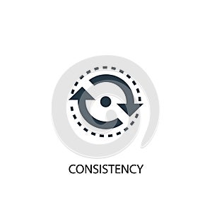 Consistency icon. Simple element