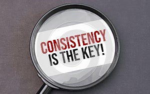 Consistency is the key word on paper through magnifying lens