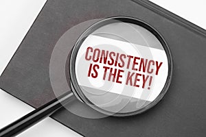 Consistency is the key word on paper through magnifying lens