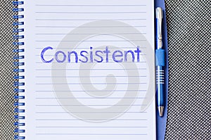 Consistent write on notebook