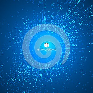 Consisting of blue particles abstract background,Technological sense Illustrations.