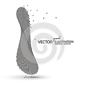 Consisting of particles abstract background,Technological sense Illustrations