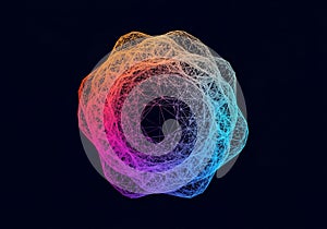 Consists of interconnected lines and nodes, creating a complex