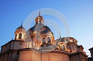 Consolata baroque church domes photo