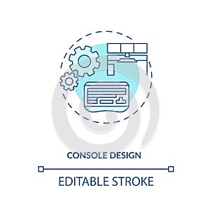 Console design concept icon