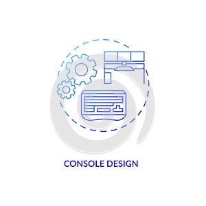 Console design concept icon