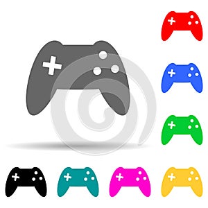 console console multi color style icon. Simple thin line, outline vector of web icons for ui and ux, website or mobile application