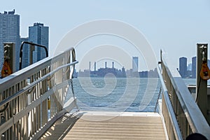 Consolidated Edison Power Plant in Manhattan from the East River, New York