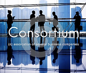 Consortium Alliance Combine Cooperative Group Concept