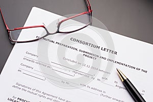 Consortium Letter