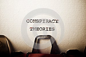 Conspiracy theories phrase