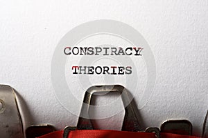 Conspiracy theories phrase